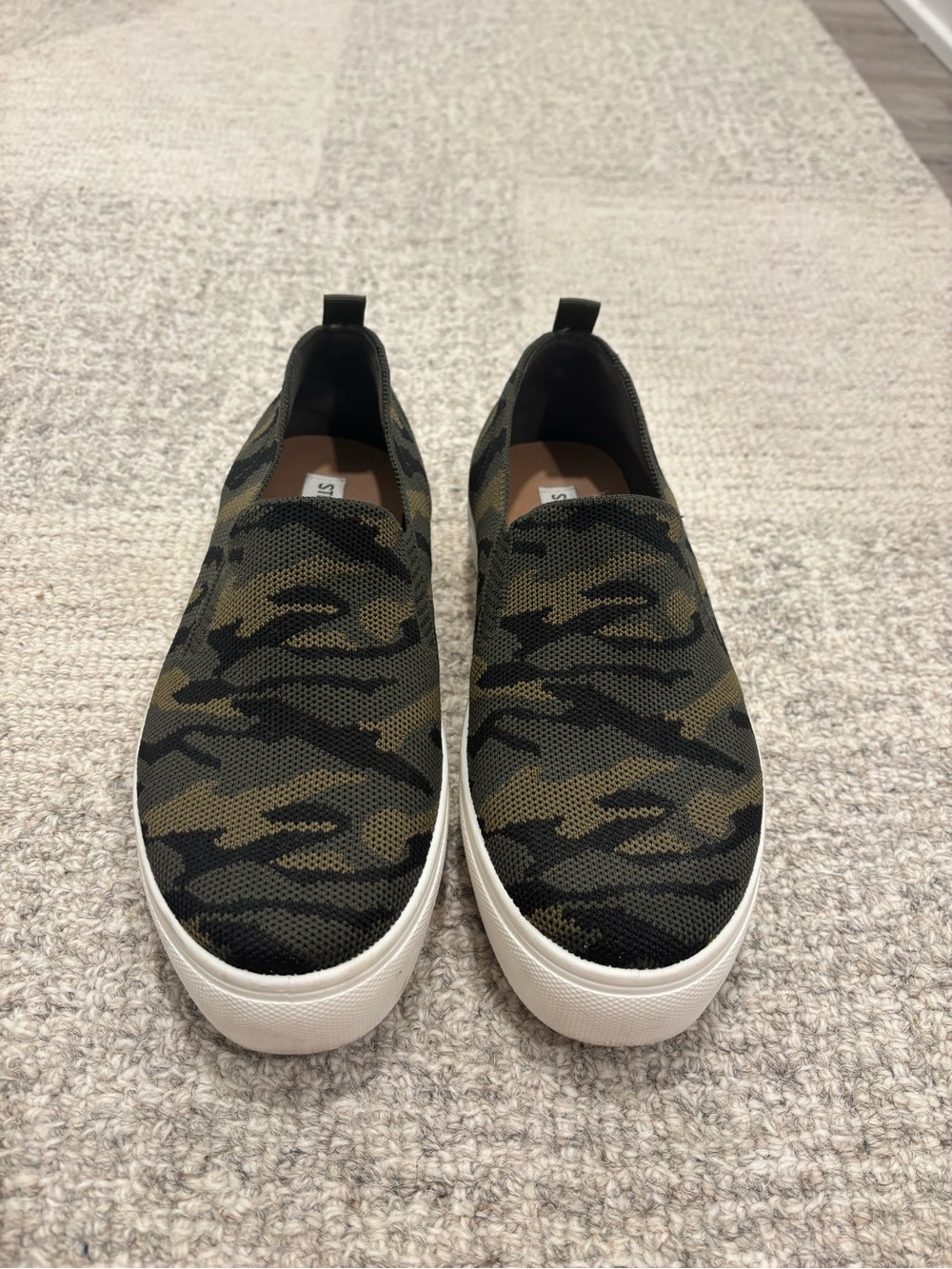 Steve Madden Camo Slip-On Sneakers - Women’s Size 7.5